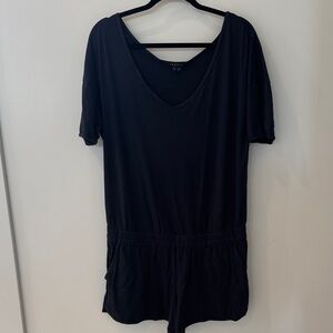 Theory Navy Shorts Romper